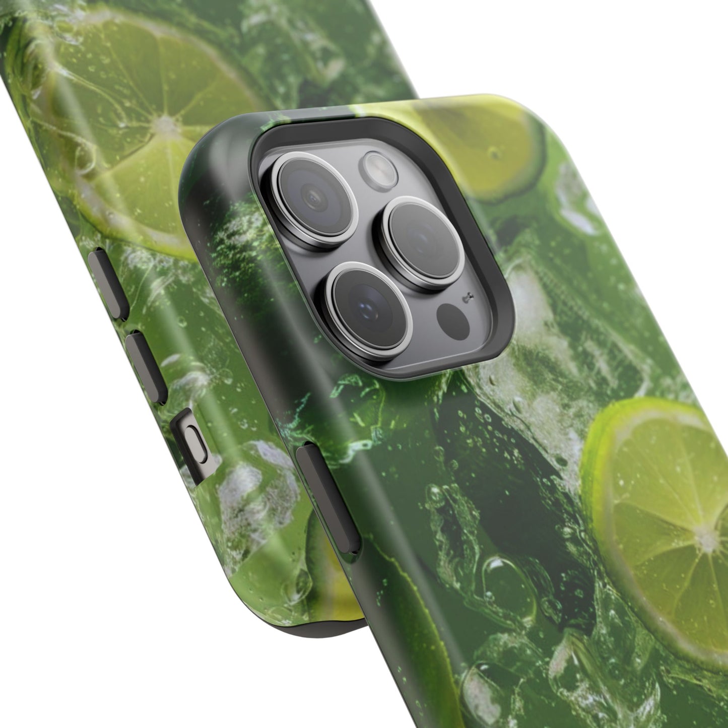 Refreshing Lime Splash MagSafe iPhone Case – Tough Protection, Vivid Dual-Layer Design