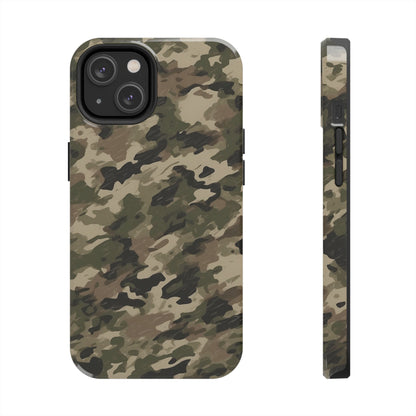 Classic Light Brown Camouflage – Durable iPhone Case with Timeless Design