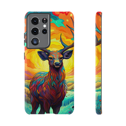 Vibrant Stag in Bloom – Samsung Galaxy Case