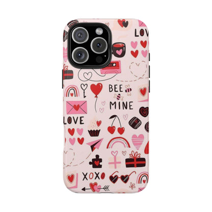 iPhone Case: Bee Mine Love Doodles