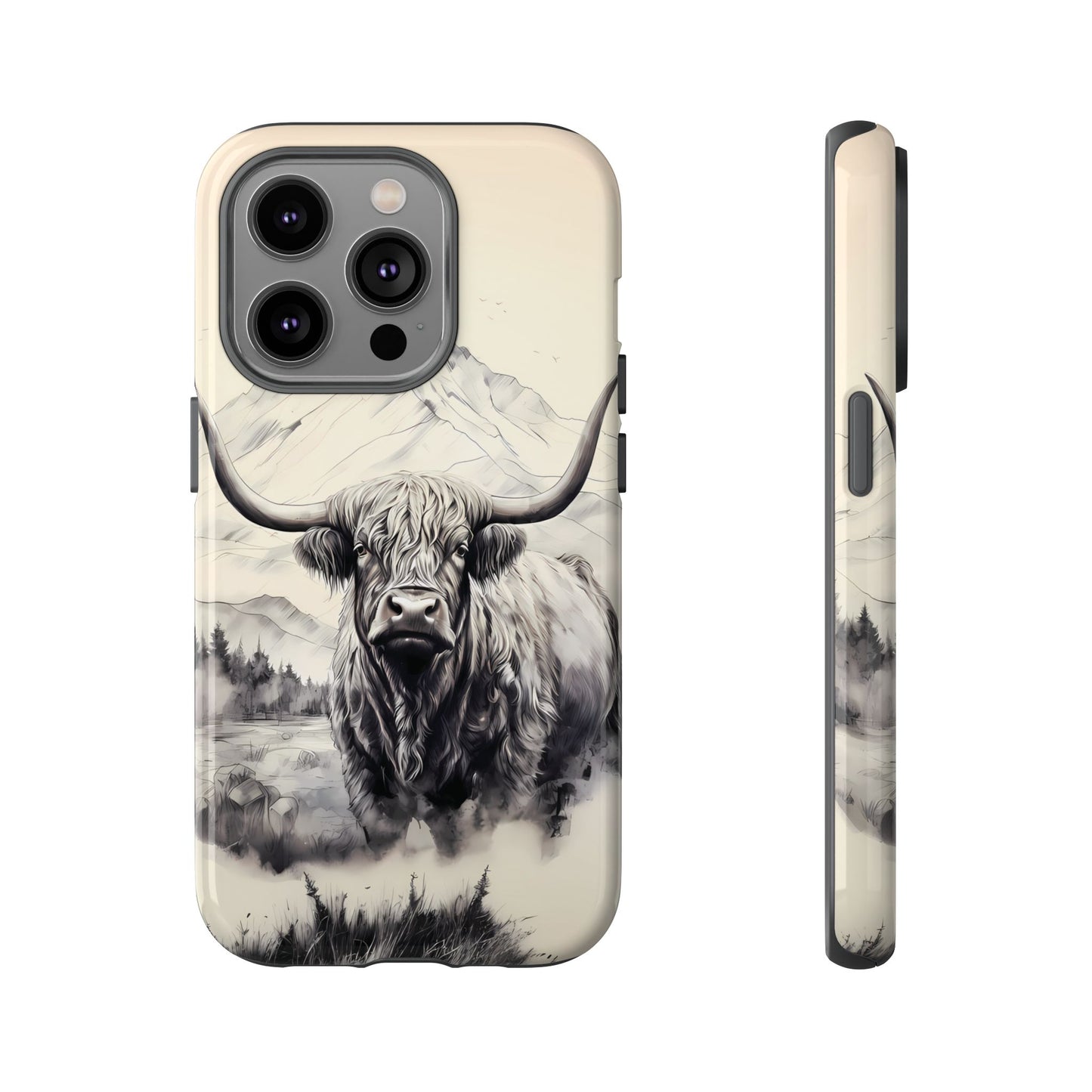 Highland Cow Western iPhone Case