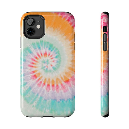 Pastel Swirl Tie-Dye iPhone Case – Soft & Minimalistic Style