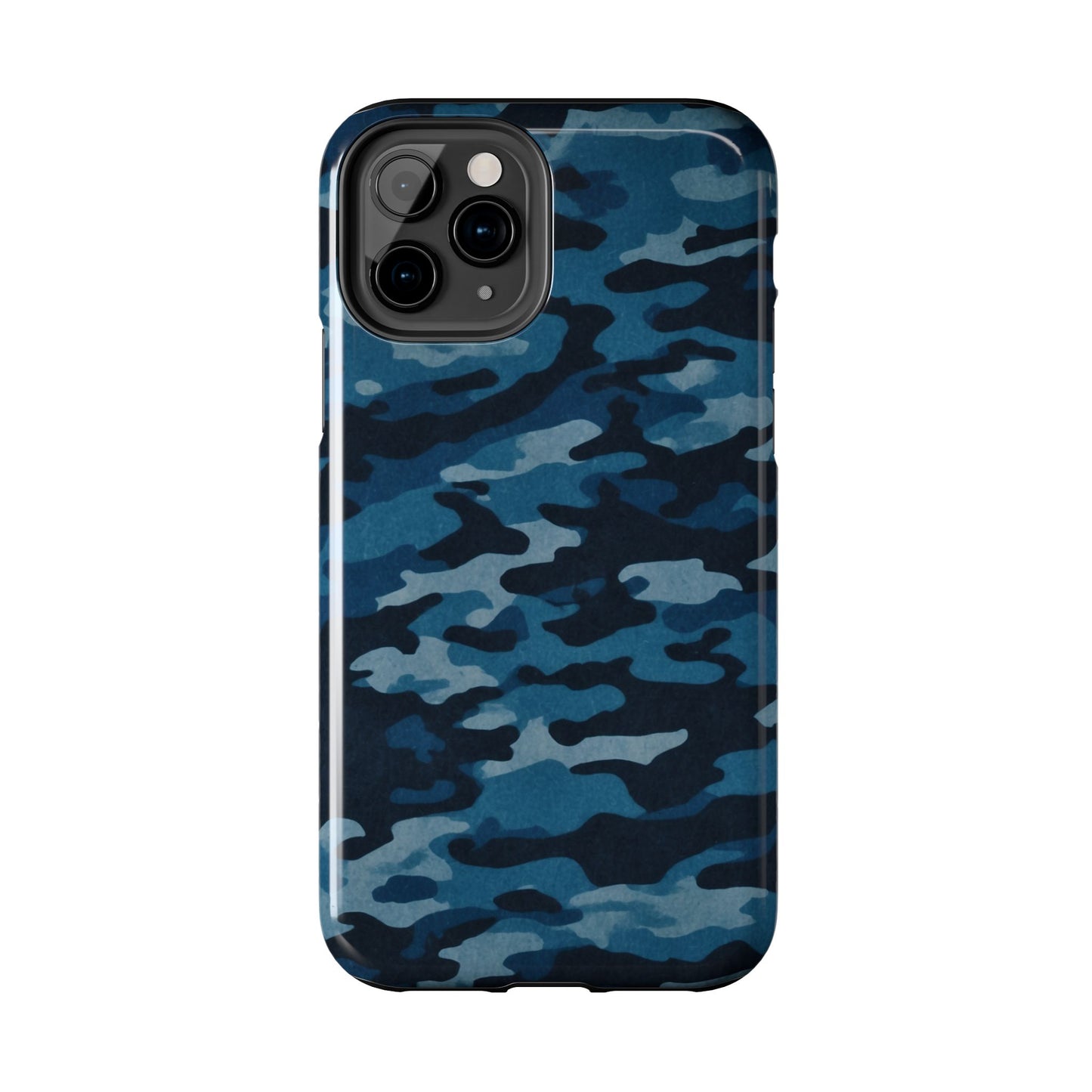 Dark Blue Camouflage – Stylish and Durable iPhone Case for Everyday Use