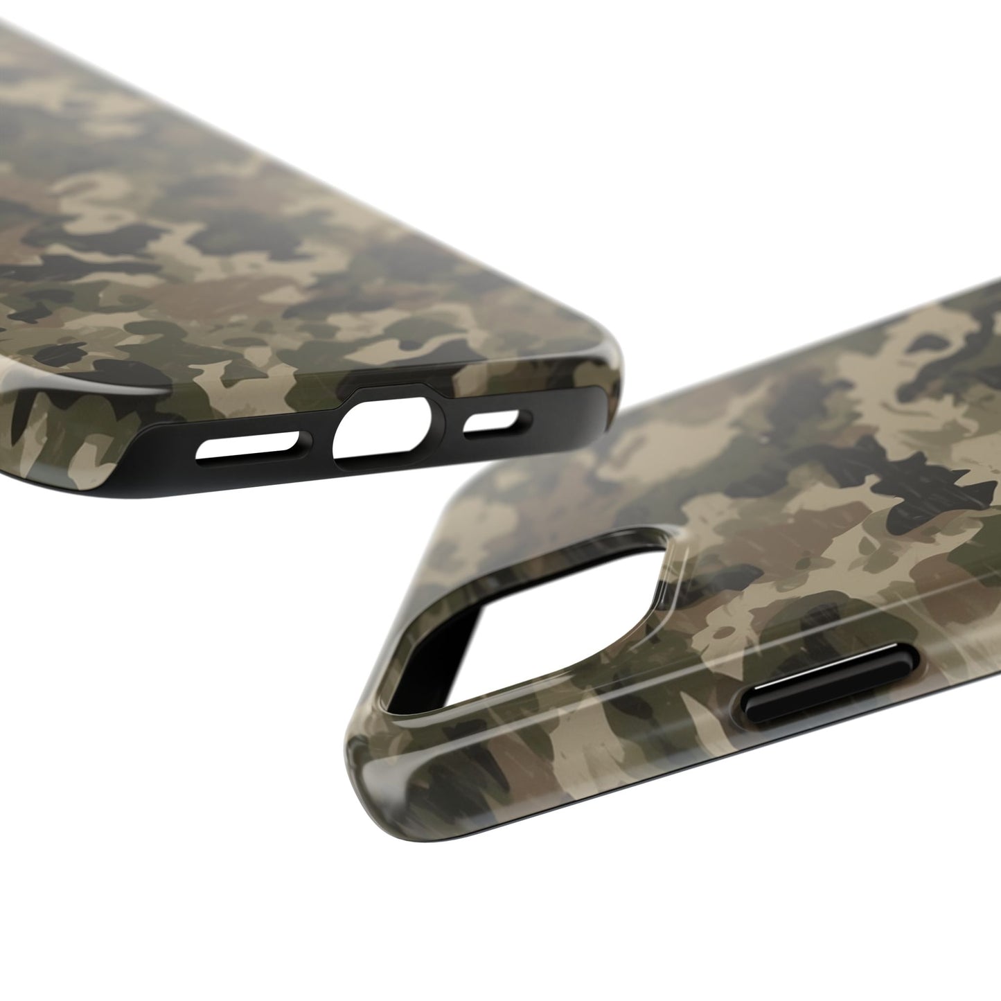 Classic Light Brown Camouflage – Durable iPhone Case with Timeless Design