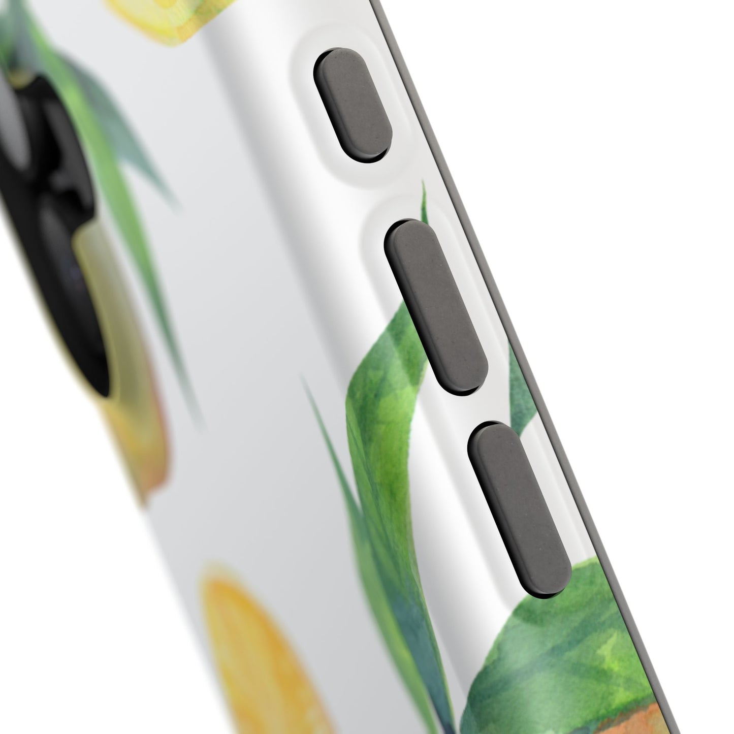 Lemon Grove Watercolor Tough MagSafe iPhone Case – Fresh Citrus Design, Dual-Layer Protection