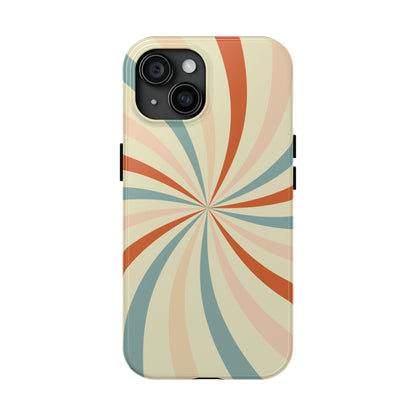 Retro Swirl iPhone Case – Durable, Vintage-Inspired Design with Dual-Layer Protection