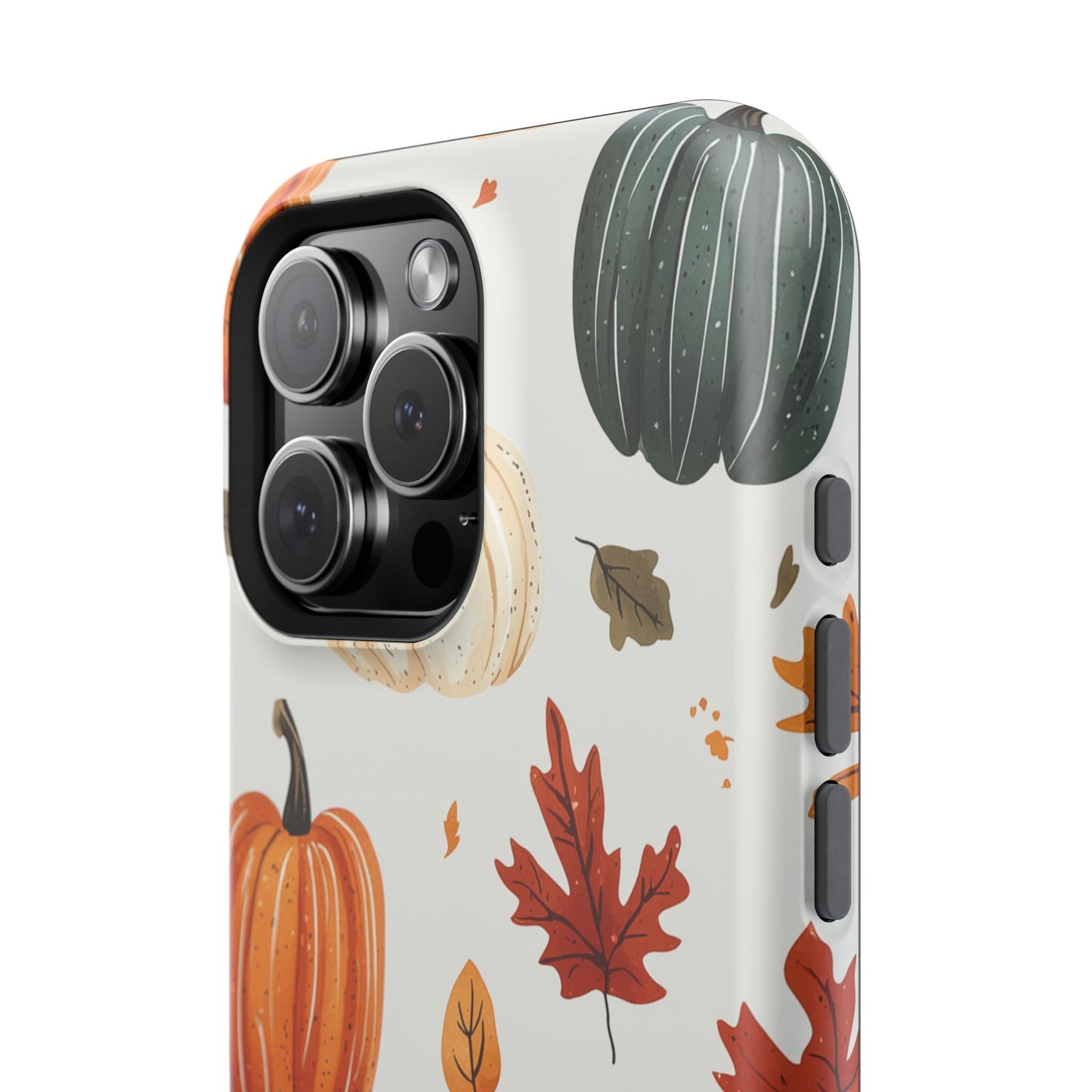 Autumn Pumpkin MagSafe iPhone Case – Fall Leaves and Harvest Design