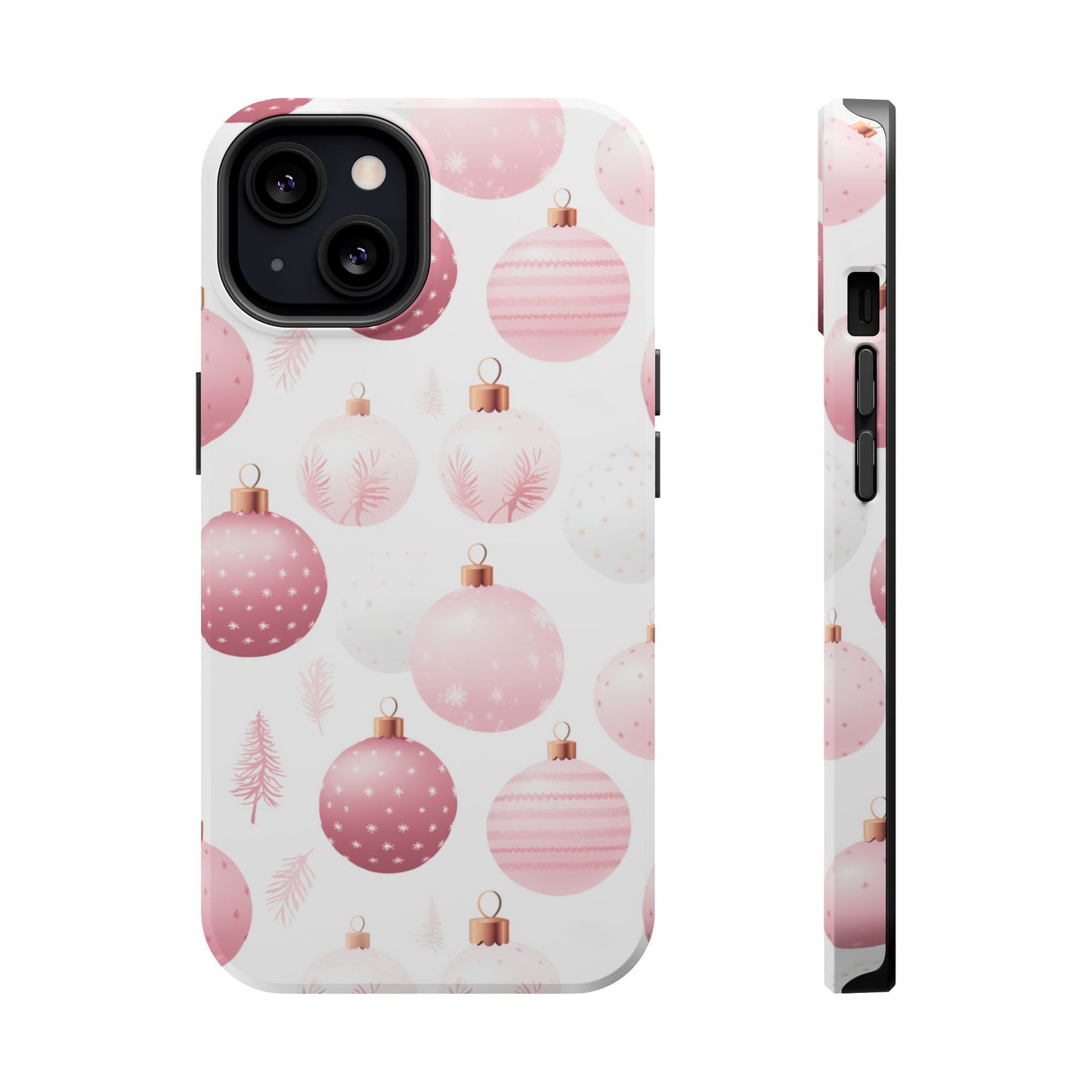 MagSafe iPhone Case: Merry in Pink – Christmas Balls