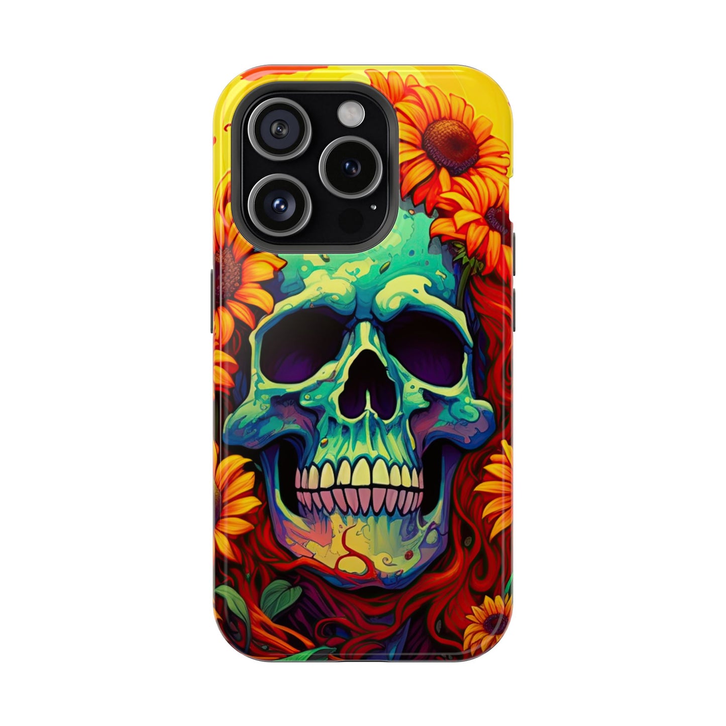 Sun Kissed Skull MagSafe iPhone Case