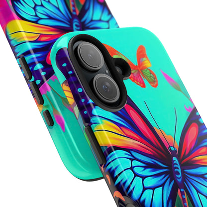 Vivid Butterfly & Floral Burst - iPhone Series Case