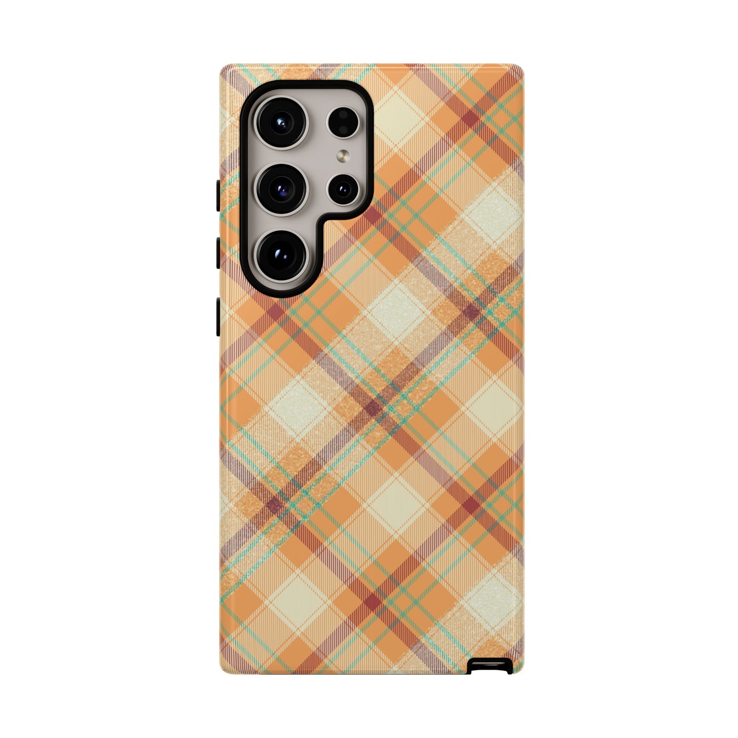 Samsung Galaxy Case - Warm Autumn Plaid Design