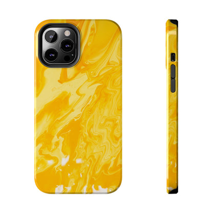 Luxe Yellow Marble iPhone Case – Stunning Golden Marble Texture