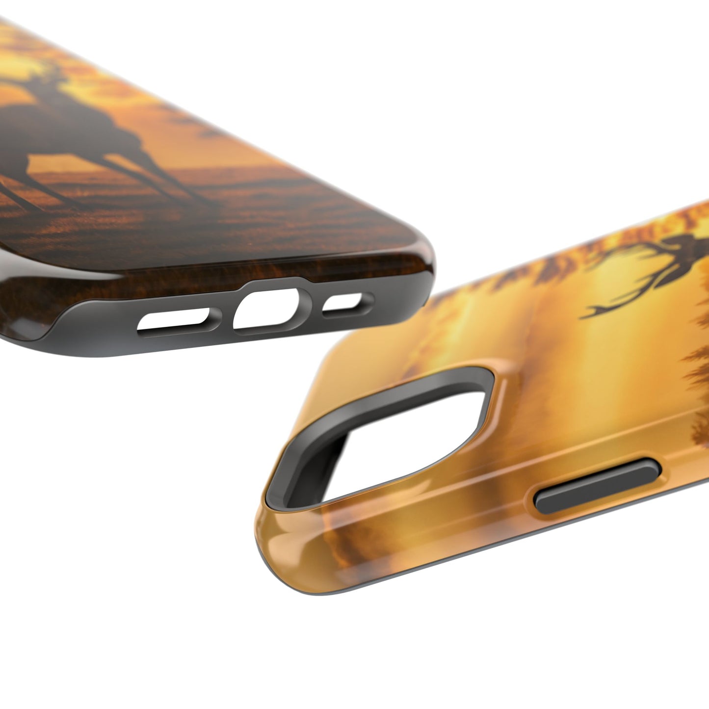 Sunset Majesty: Regal Stag – MagSafe iPhone Case