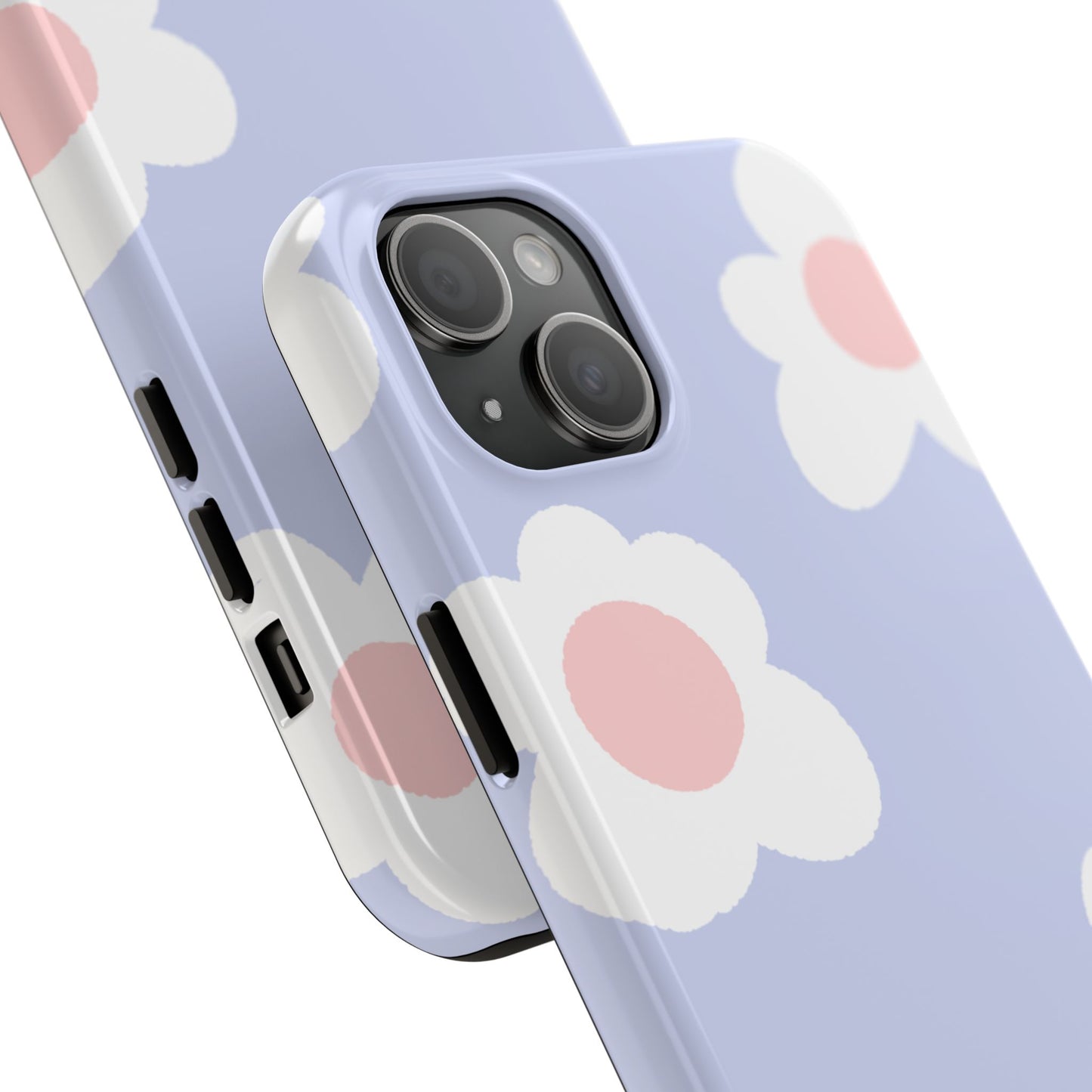 Retro Daisy Pastel Tough iPhone Case – Durable Design with Soft Matte Finish