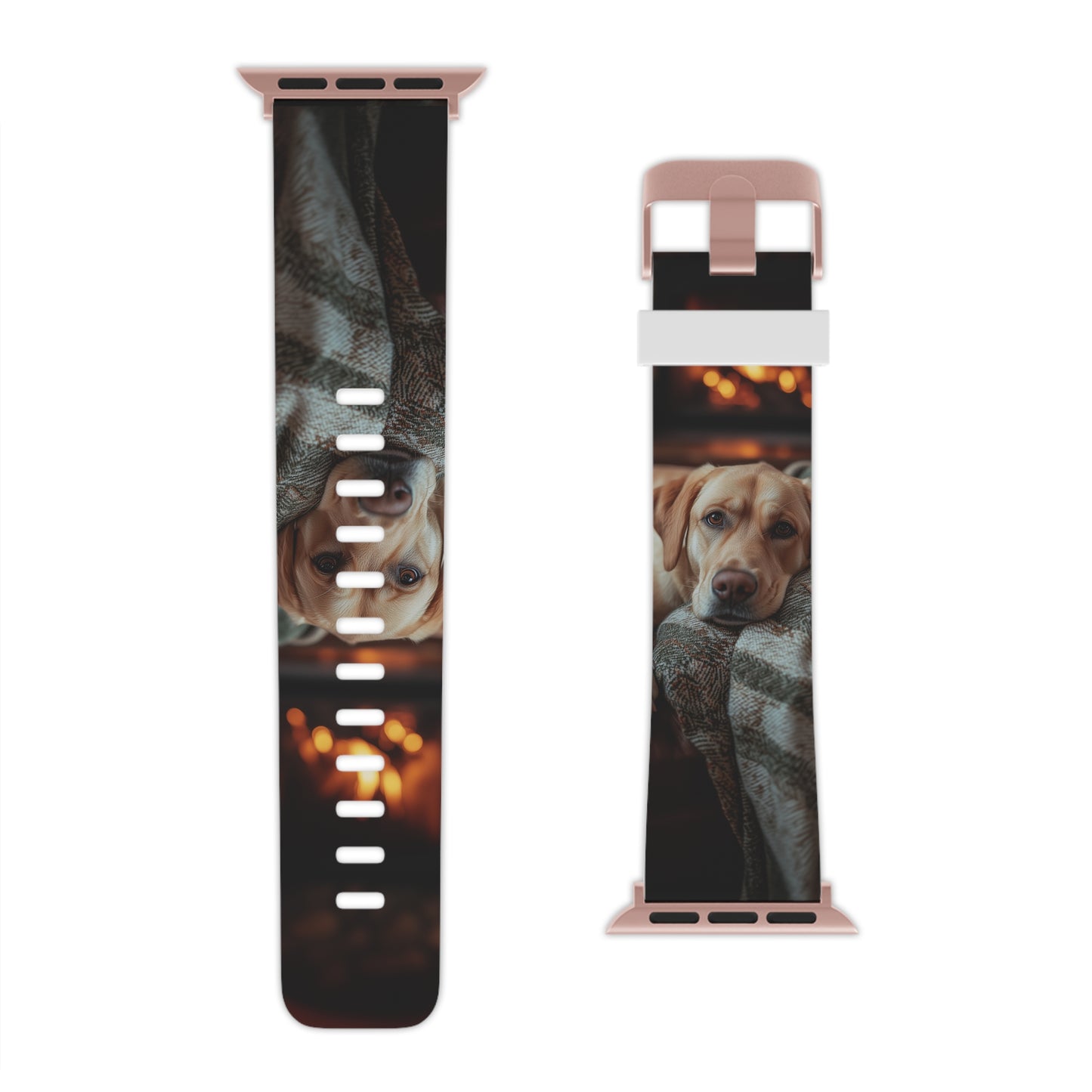 Cozy Labrador by Fireplace Apple Watch Band