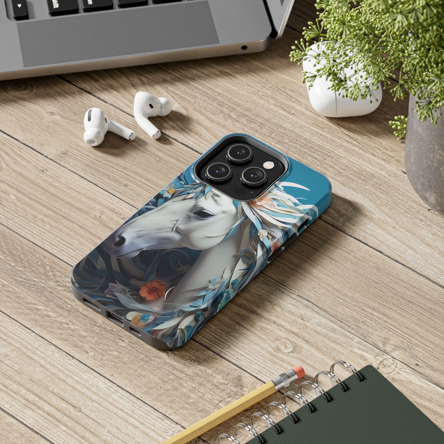 Floral Horse iPhone Case