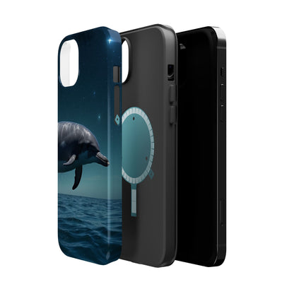 Midnight Ocean Dolphin - MagSafe-Compatible Case