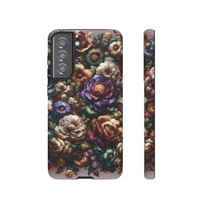 Floral Elegance For Samsung - Protective Dual-Layer Design with Vibrant Full-Wrap Print