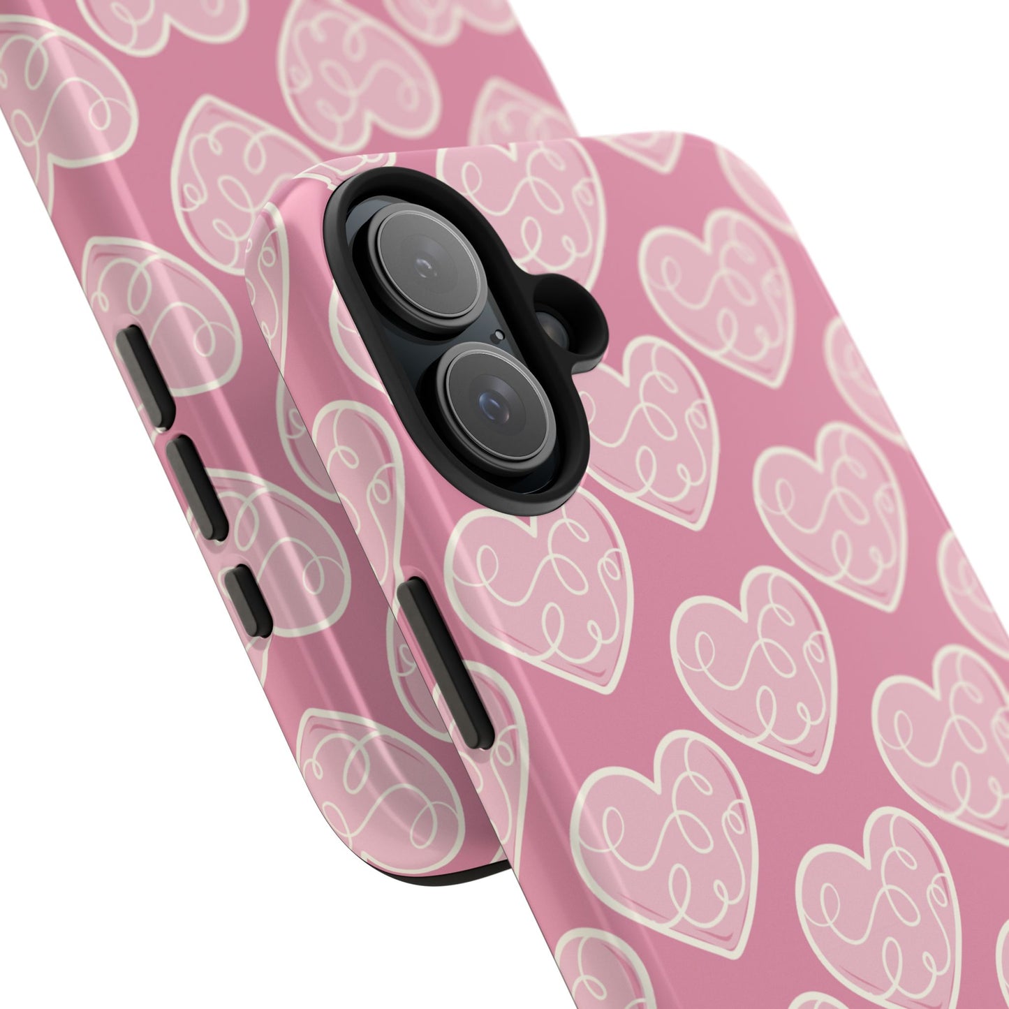 Soft Pink Hearts – iPhone Case