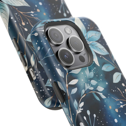 Midnight Frost Botanical – MagSafe iPhone Case