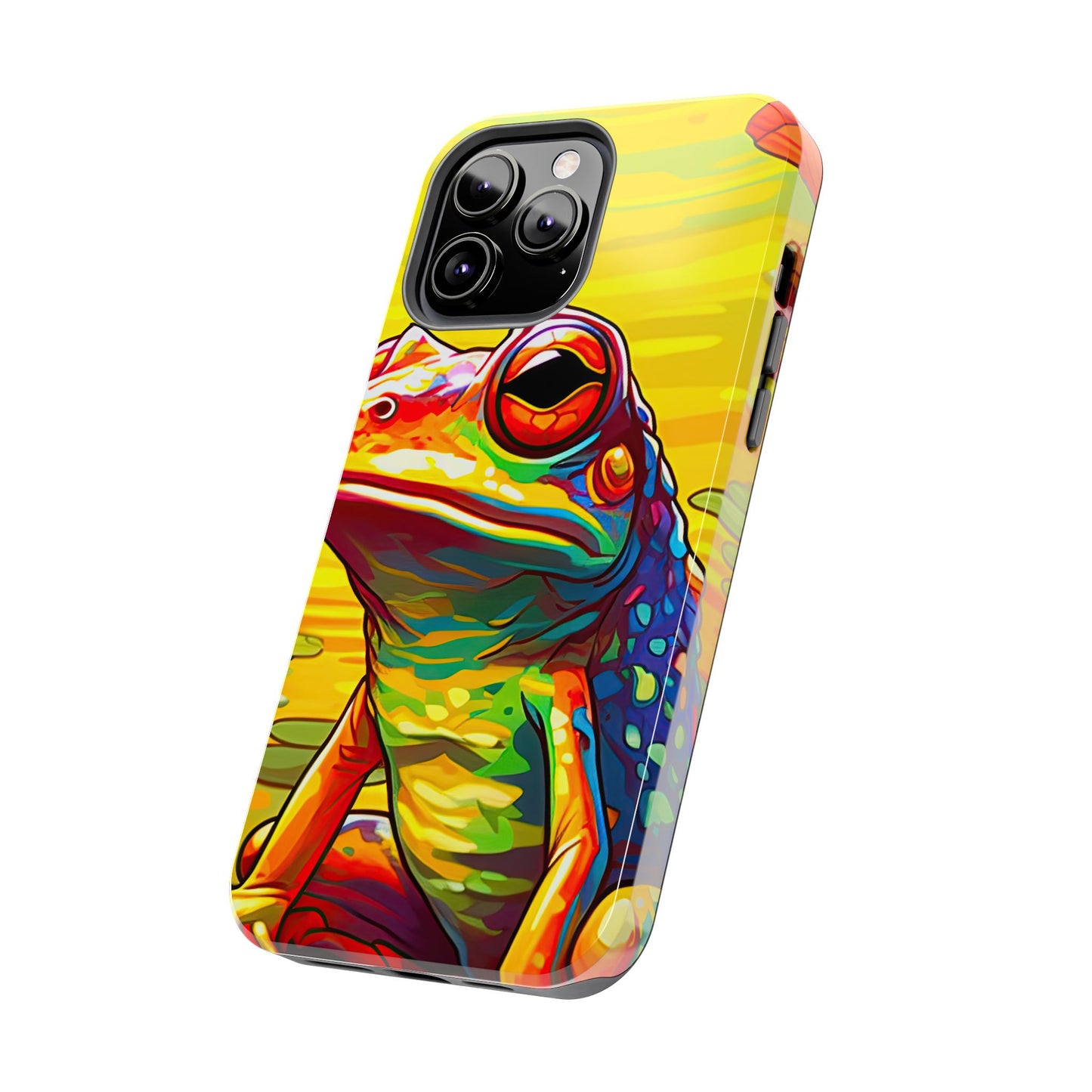 Vibrant Rainbow Frog Design – iPhone Series Case