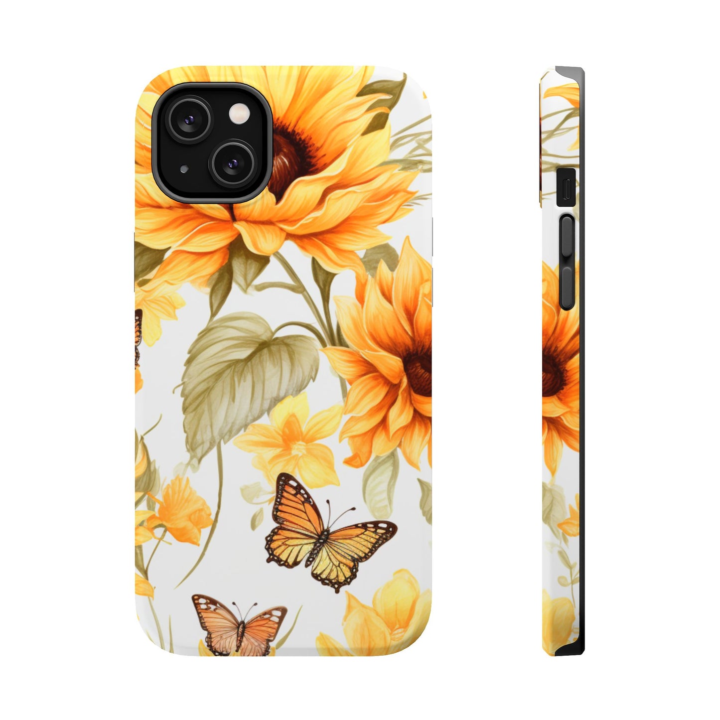 Sunflower & Butterfly Bliss - MagSafe iPhone Series Case