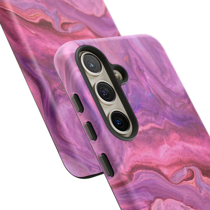 Lavender Dreamscape – Samsung Galaxy Case with Purple & Pink Marble Art