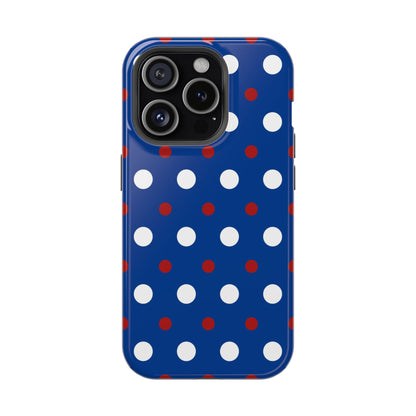 Patriotic Polka Dots – MagSafe iPhone Case