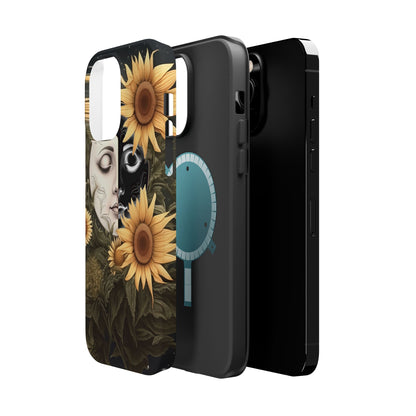 Sunflower Moon and Stars MagSafe Case – Ethereal Art