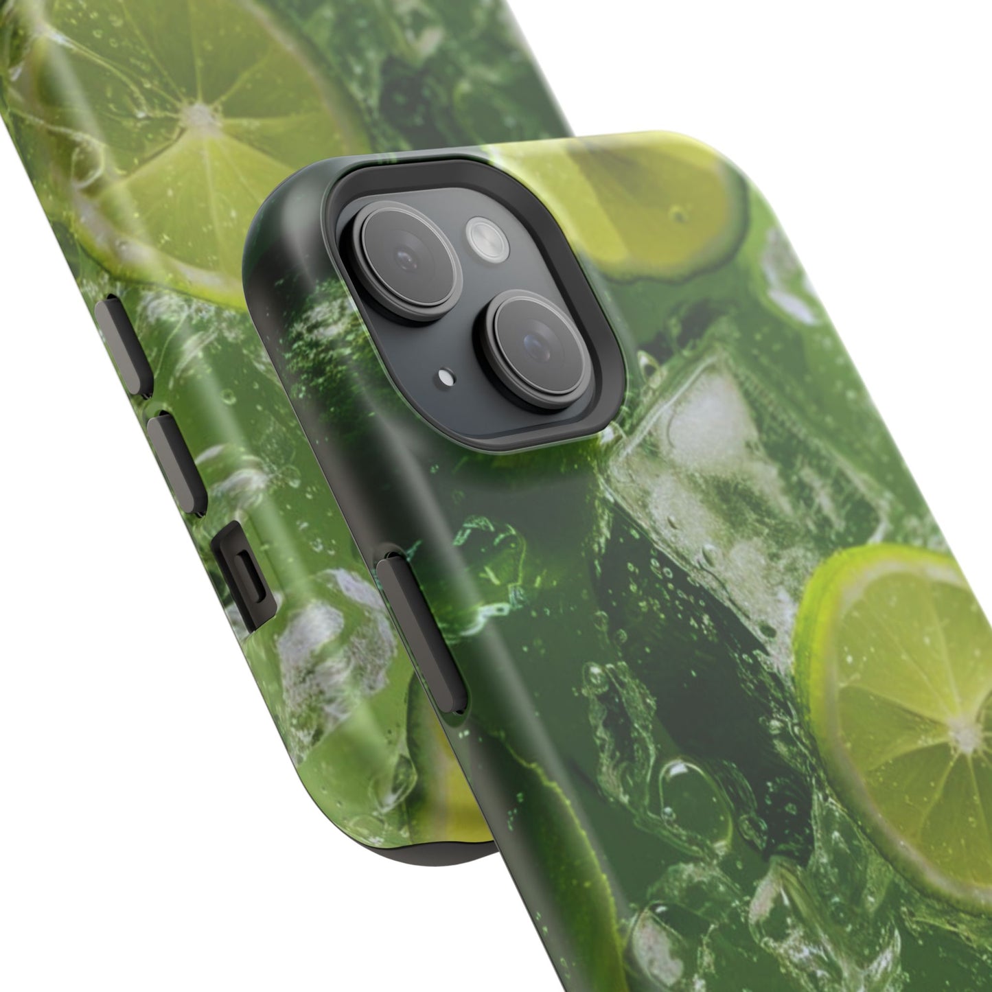 Refreshing Lime Splash MagSafe iPhone Case – Tough Protection, Vivid Dual-Layer Design