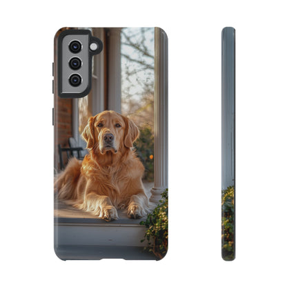 Golden Retriever on Porch - Samsung Galaxy Series Case