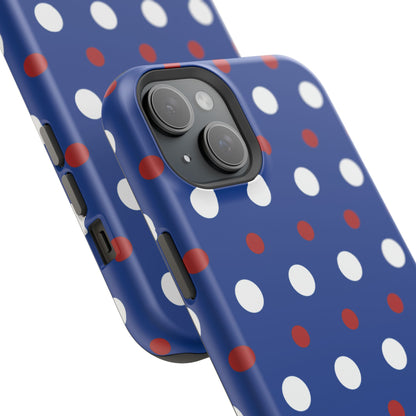 Patriotic Polka Dots – MagSafe iPhone Case