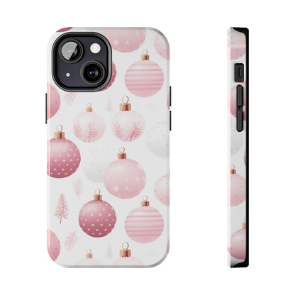 iPhone Case: Merry in Pink – Christmas Balls