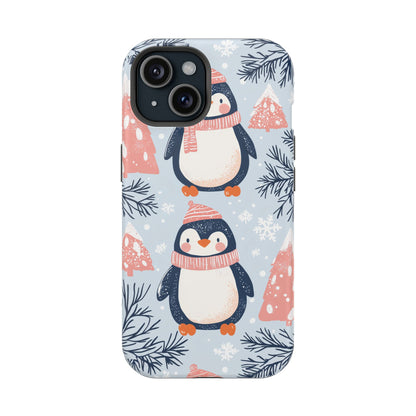 Penguin in Winter Wonderland MagSafe iPhone Case