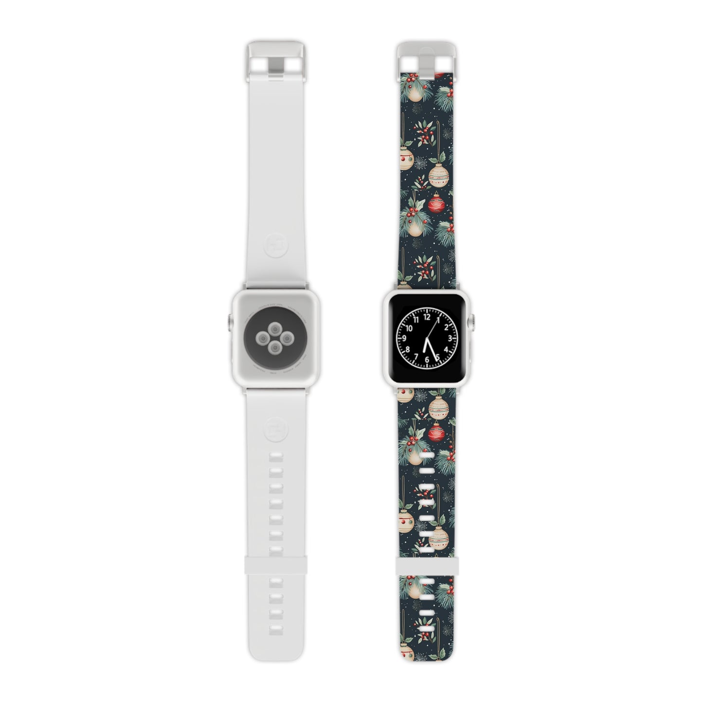 Elegant Christmas Ornaments and Pine Apple Watch Band