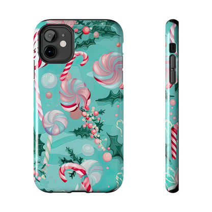 Candy Cane & Peppermint Holiday Delight – iPhone Series Case