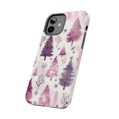 Winter Wonderland Purple Christmas Trees – iPhone Series Case