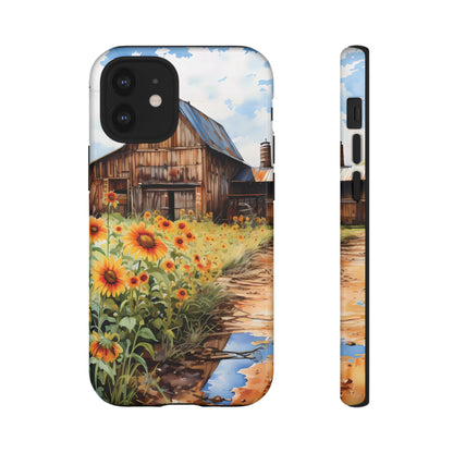 Sunflower iPhone Case  Rustic Farm Style