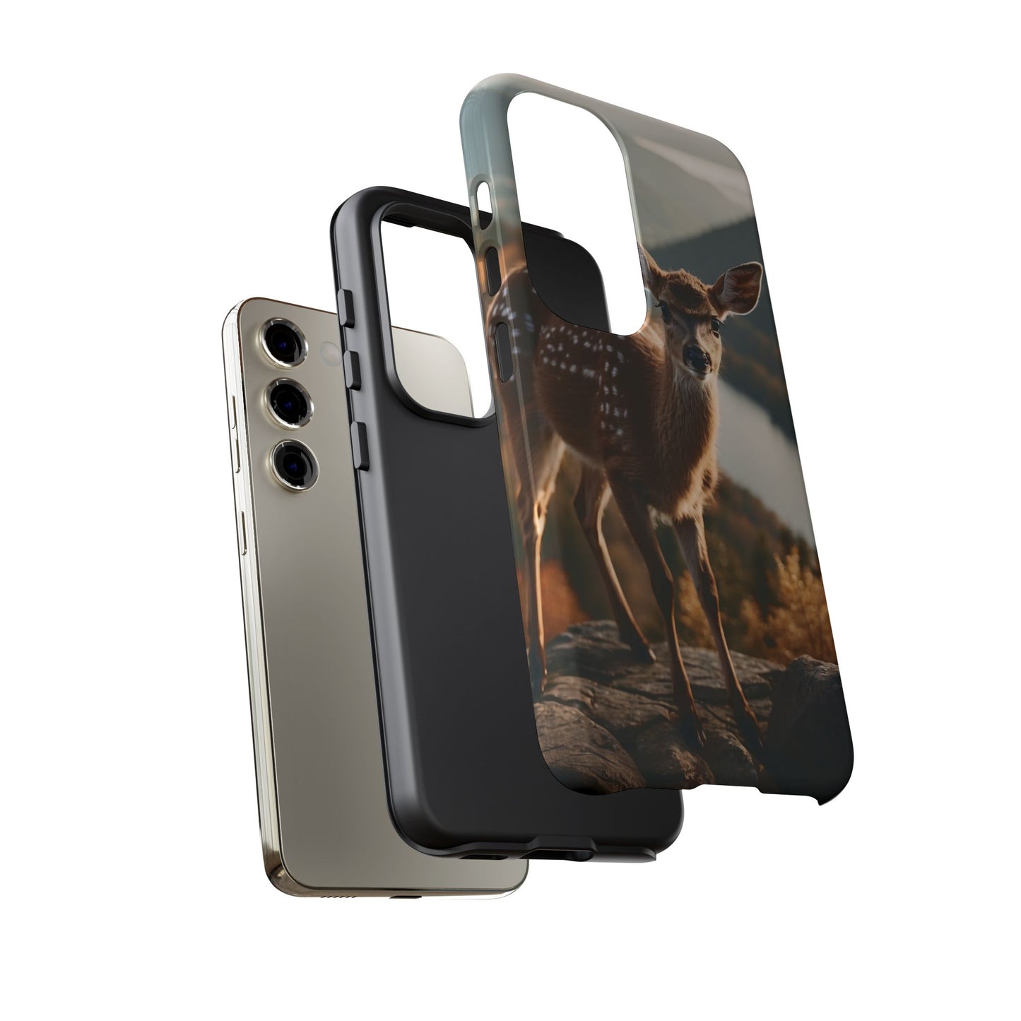 Whimsical Fawn in a Sunlit Forest iPhone Case