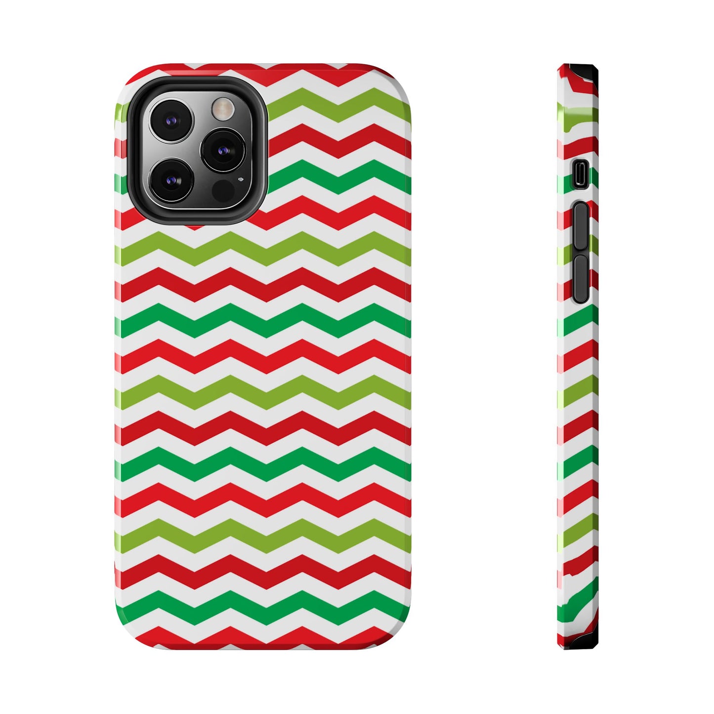 Vibrant Fiesta Chevron – Yellow Green, Green & Red Geometric Case