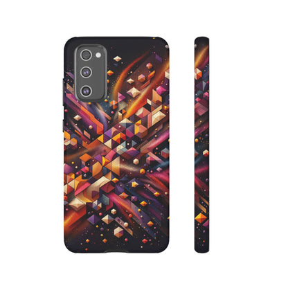 Vibrant Geometric Case | Futuristic Cosmic Art