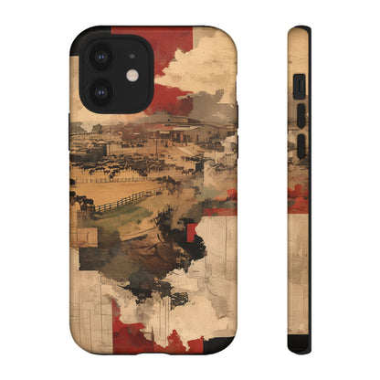 Vintage Abstract iPhone Case - Rustic Art Protective Cover