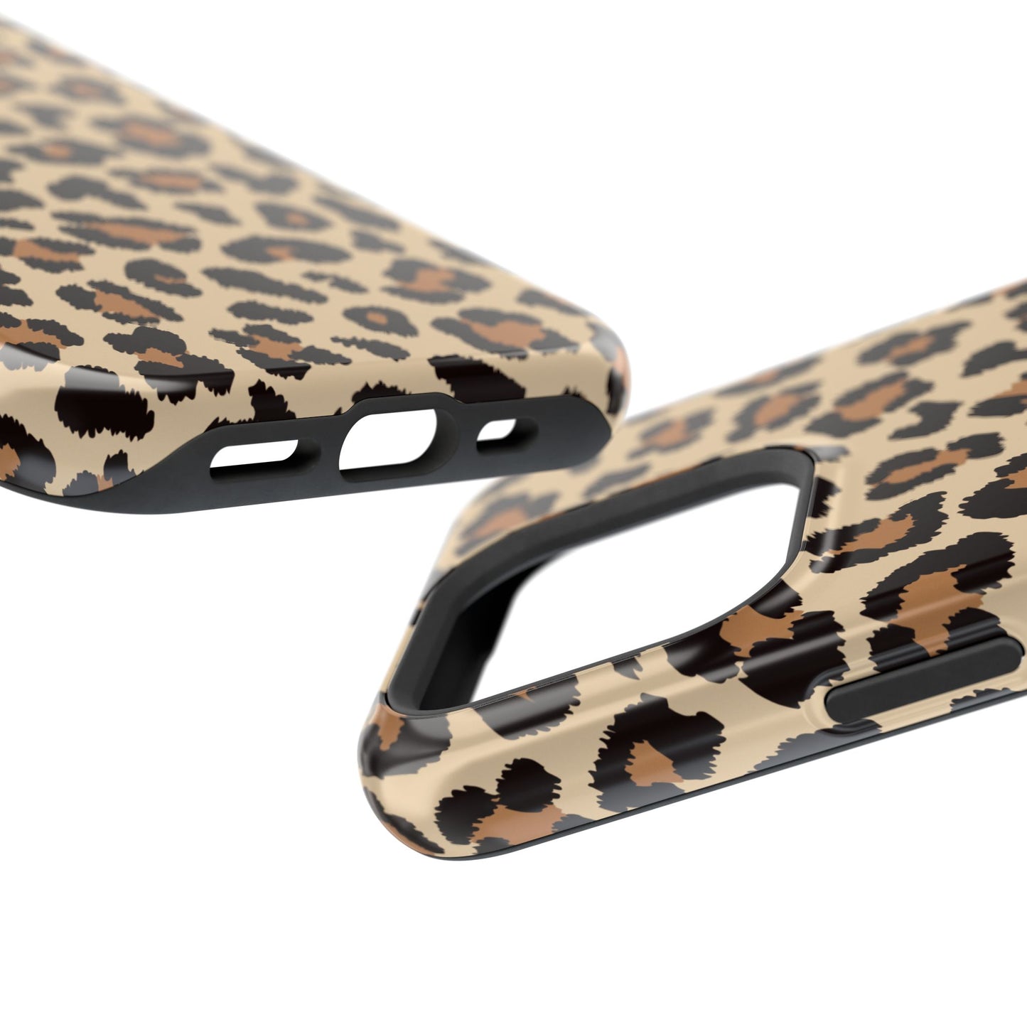 Wild Leopard Print Tough MagSafe iPhone Case – Bold Animal Pattern Design with Dual-Layer Protection