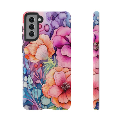 Bright Watercolor Floral Splash iPhone Series Case – Bold Artistic Design