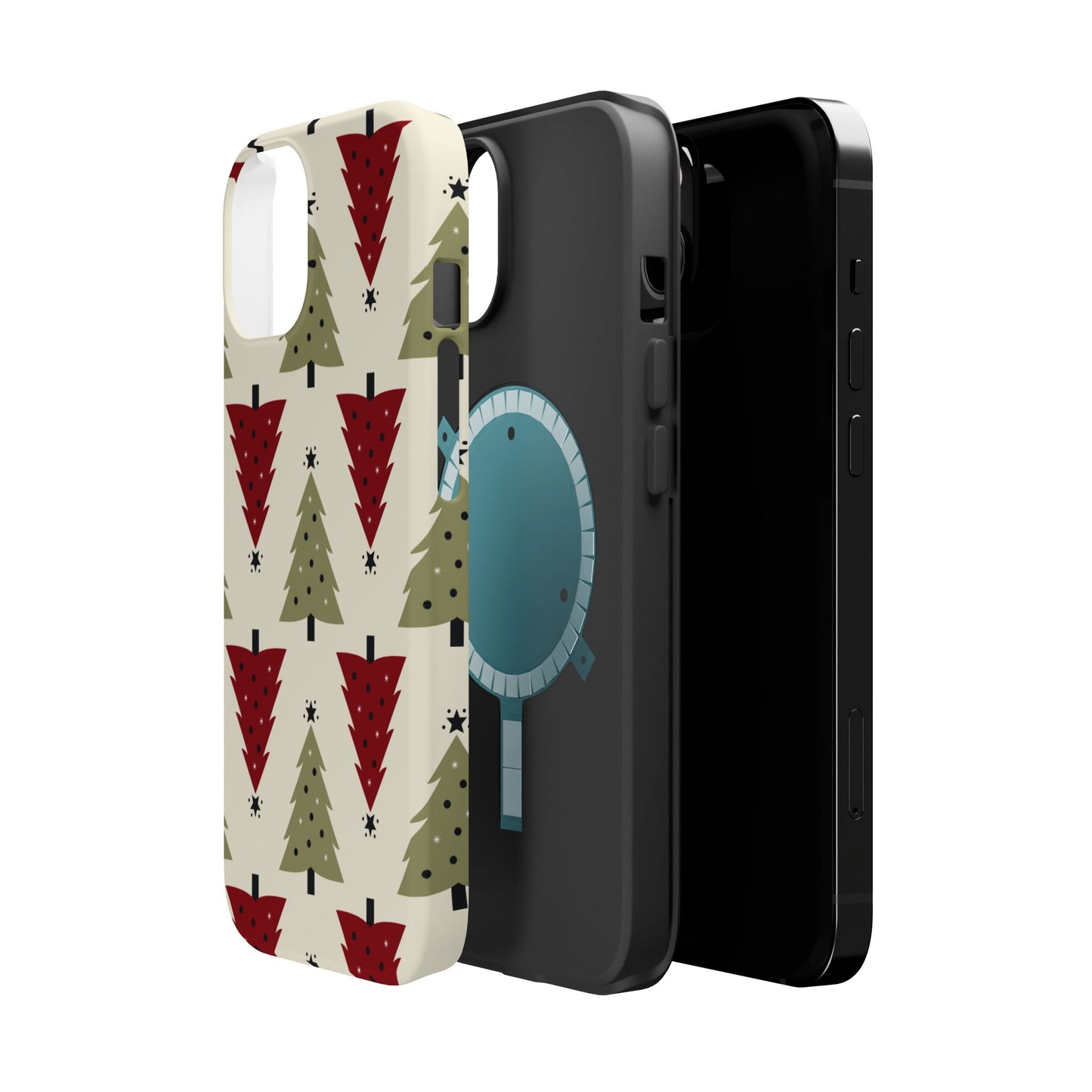 Retro Christmas Trees Pattern - MagSafe iPhone Series Case