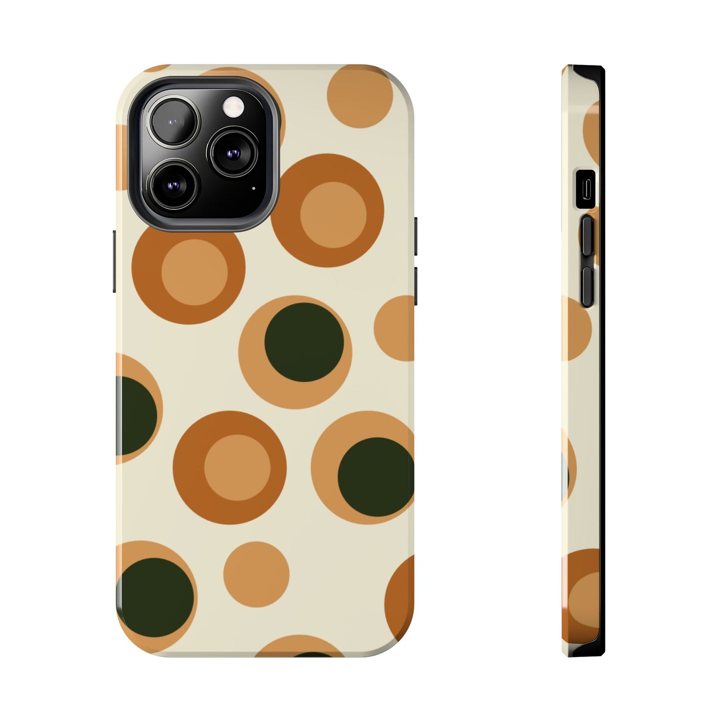 Retro Earthy Circles - iPhone Case