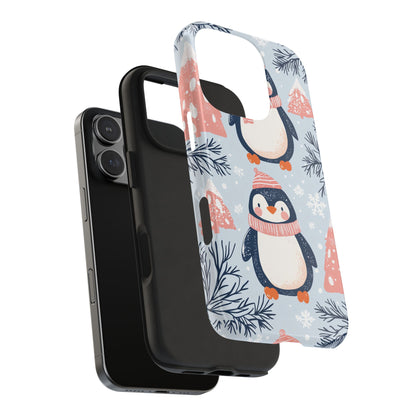 Penguin in Winter Wonderland iPhone Case