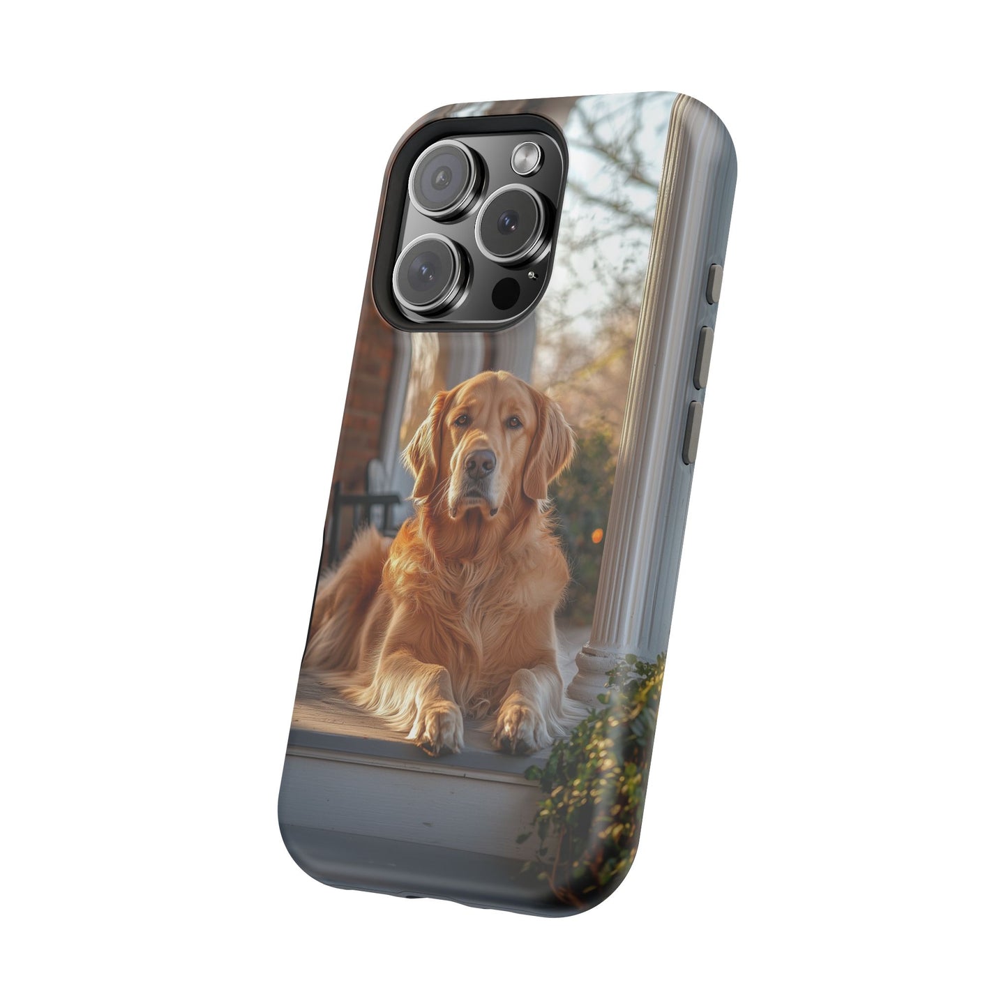 Golden Retriever on Porch - iPhone MagSafe Series Case