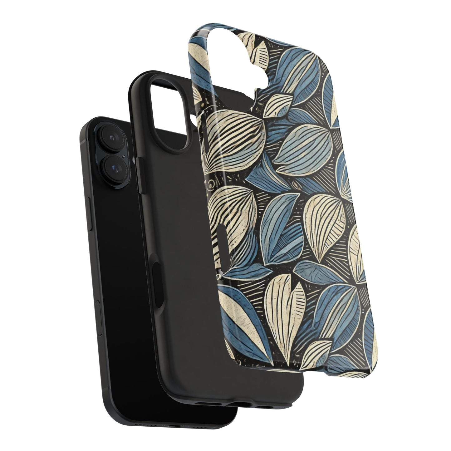 Botanical Leaf Pattern iPhone Case - Nature-Inspired Protective Cover