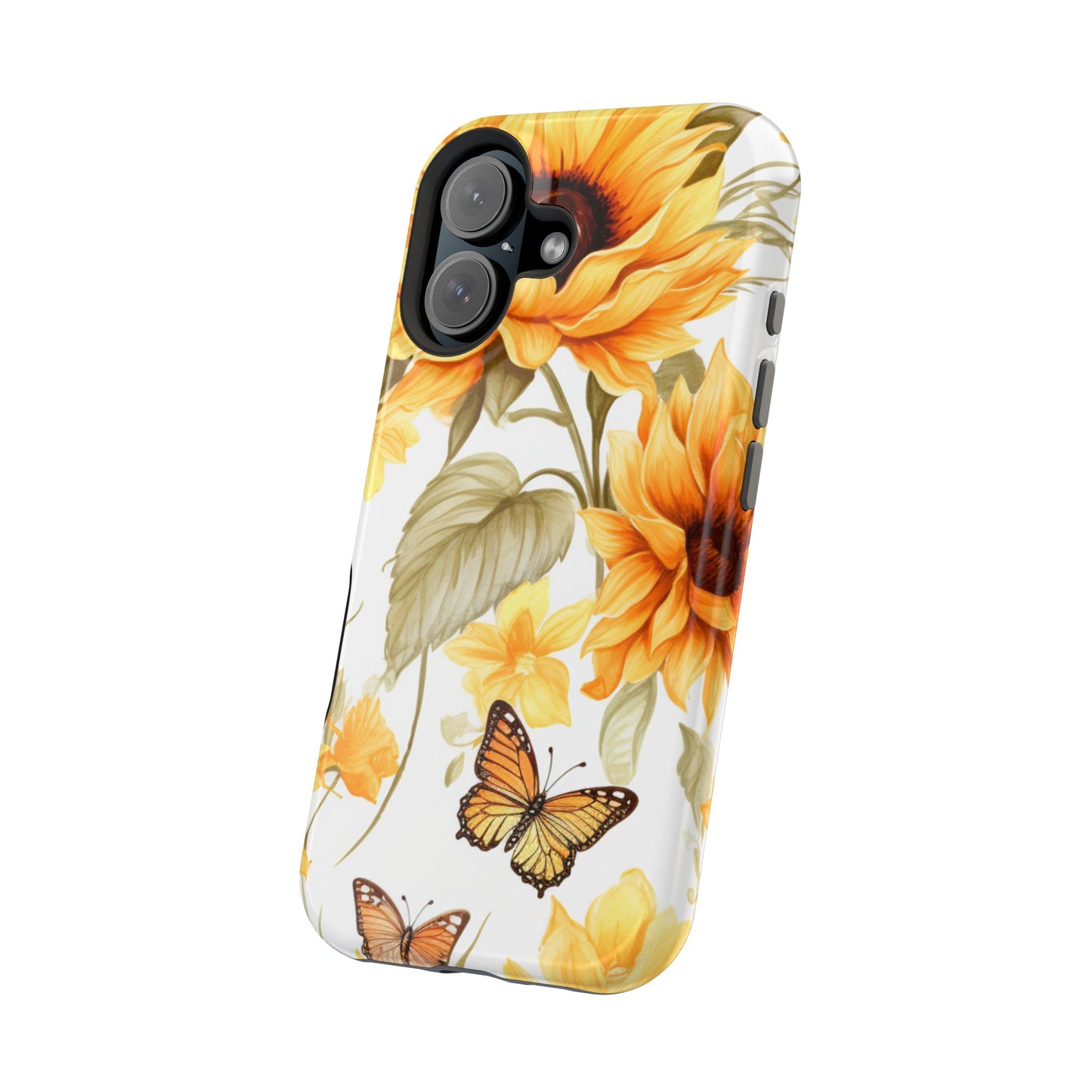 Sunflower & Butterfly Bliss - MagSafe iPhone Series Case